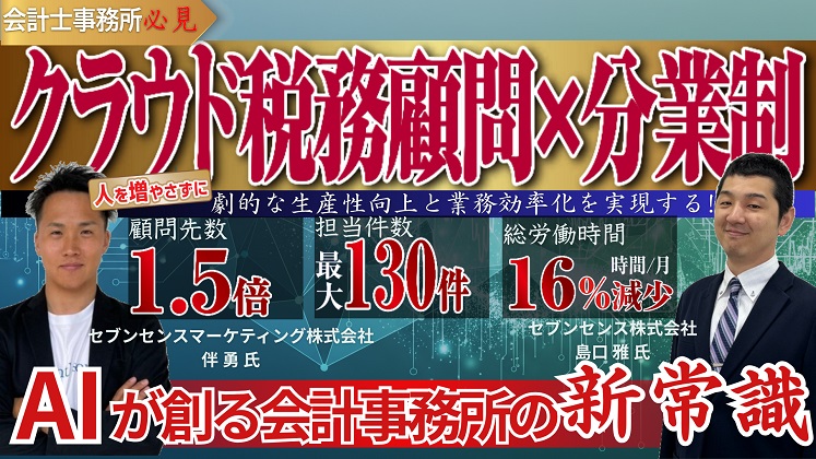 【会計事務所向け】AIによる生産性＆利益率向上セミナー